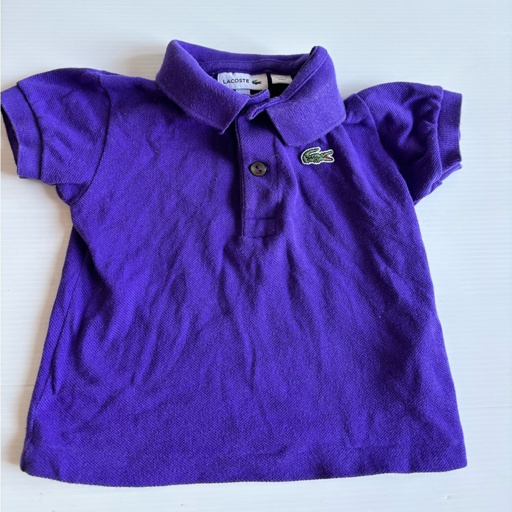 Lacoste Baby Polo Shirt Purple